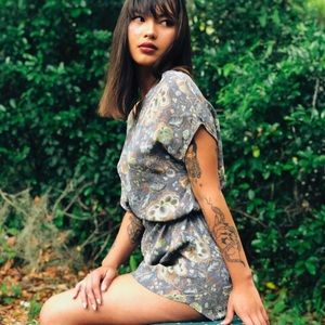 REFORMATION Patterned Shift Dress